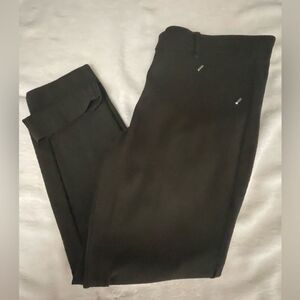 Size 6 Zac & Rachel Millennium black faux pocket belted zipper dress pants